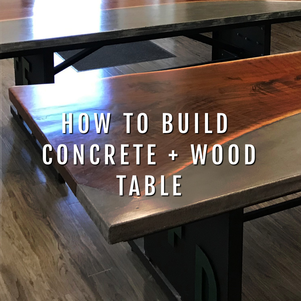 How-To Make a Concrete and Wood Table